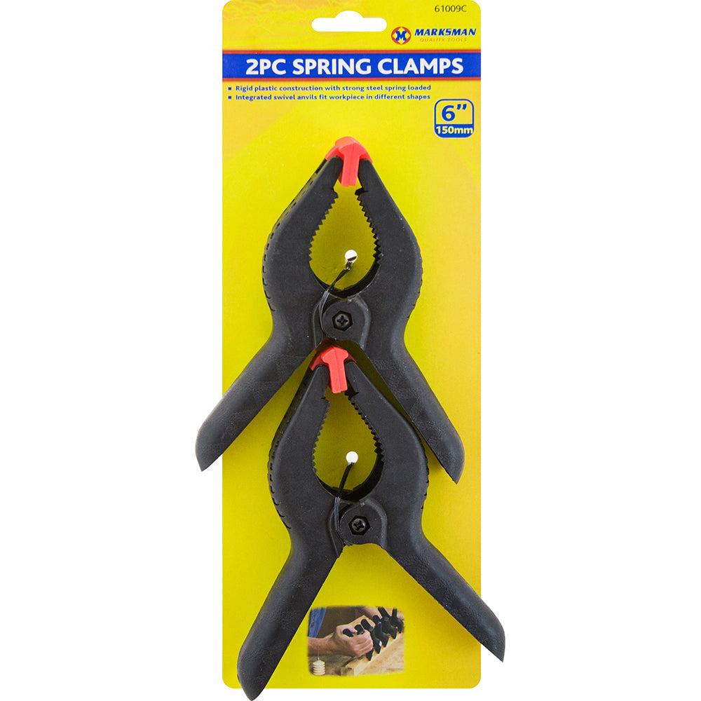 Marksman - 2pc 6"/15cm Spring Clamp Set - Black
