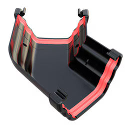 Freefoam Ogee 135° Gutter Angle - Black