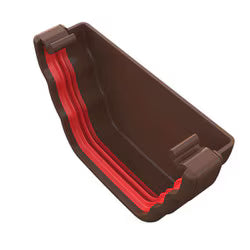 Freefoam Ogee External Stopend - Brown