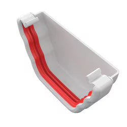 Freefoam Ogee External Stopend - White