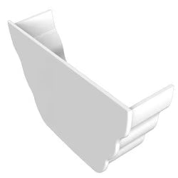 Freefoam Ogee Internal Stopend - White