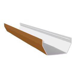 Freefoam uPVC 114mm Square Gutter – 4 Metre - Caramel