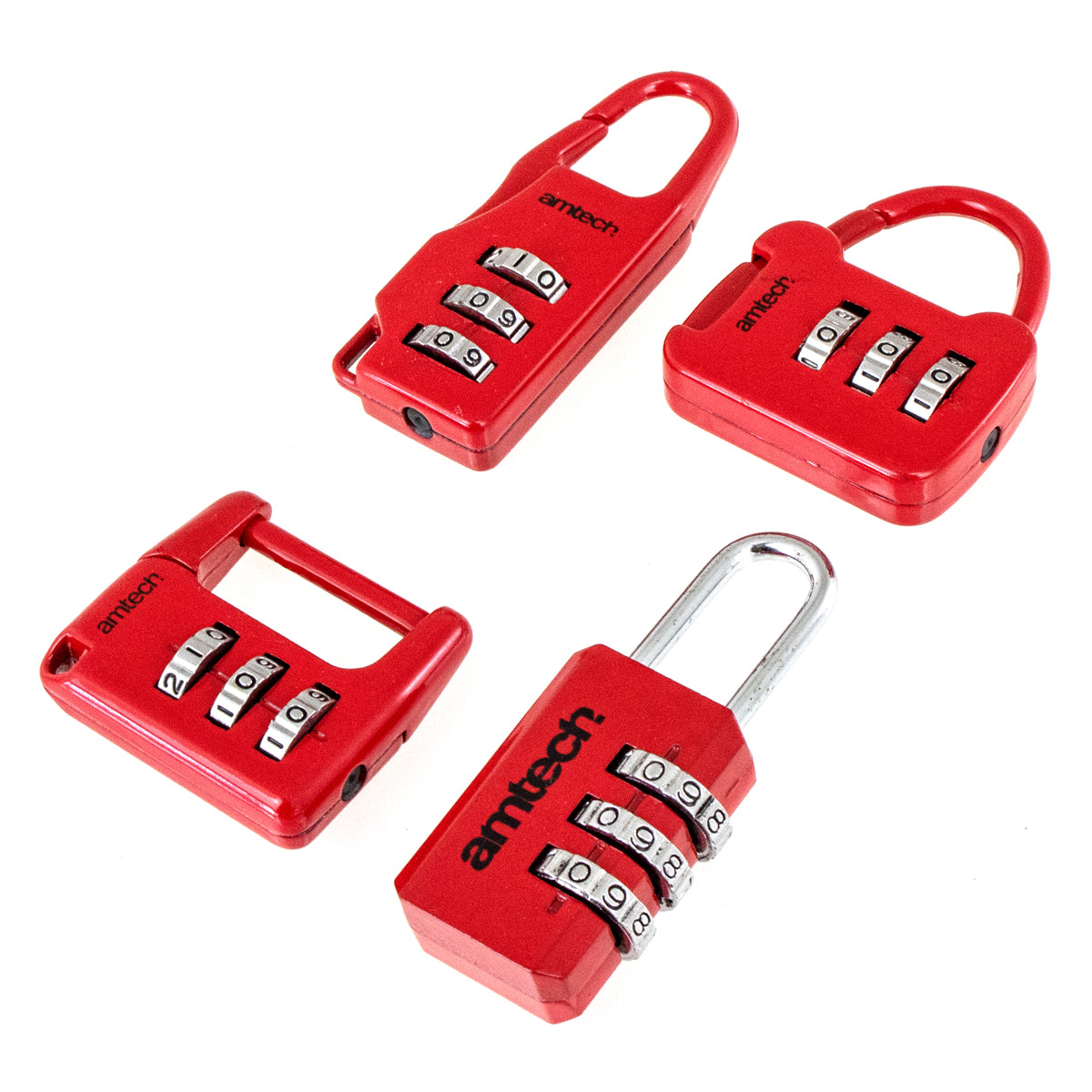 4pc Combination Padlock Set
