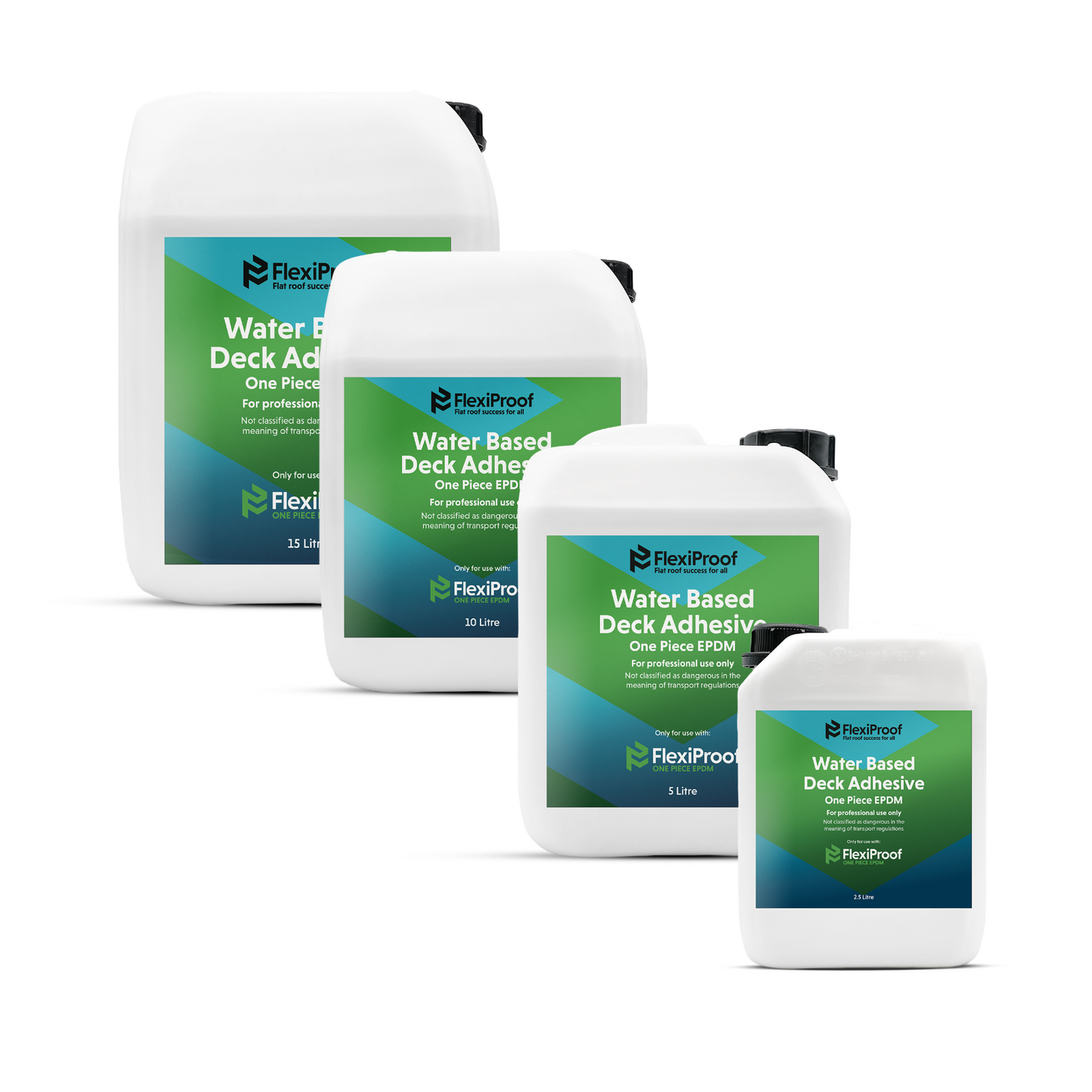 FlexiProof Rubber Roofing Water-Based Adhesive for Flat Roofs – EPDM Glue