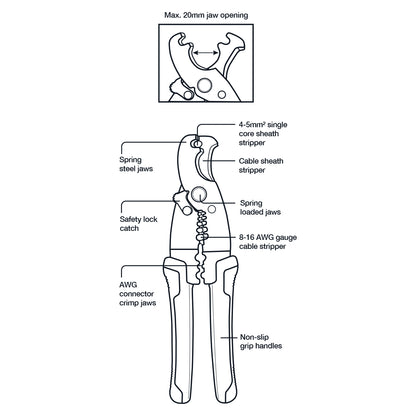 Wire Stripper With Crimper