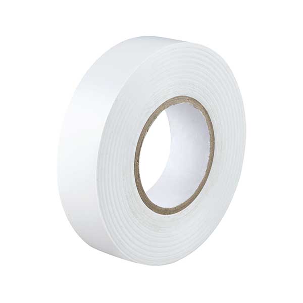 BG Electrical - EITW20/01 White Flame Retardant PVC Insulation Tape 19mm x 20m Reel