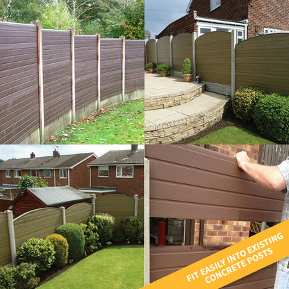 Eco Fence Panel – Concave Top