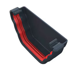 Freefoam Ogee External Stopend  - Anthracite Grey