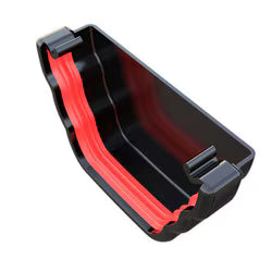 Freefoam Ogee External Stopend  - Black