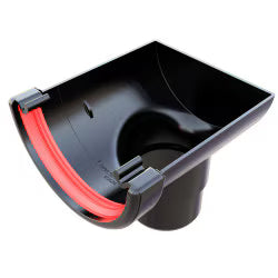 Freefoam Round Stopend Outlet - Black