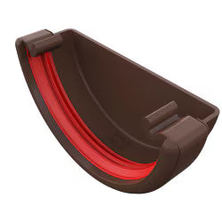 Freefoam Round External Stopend - Brown
