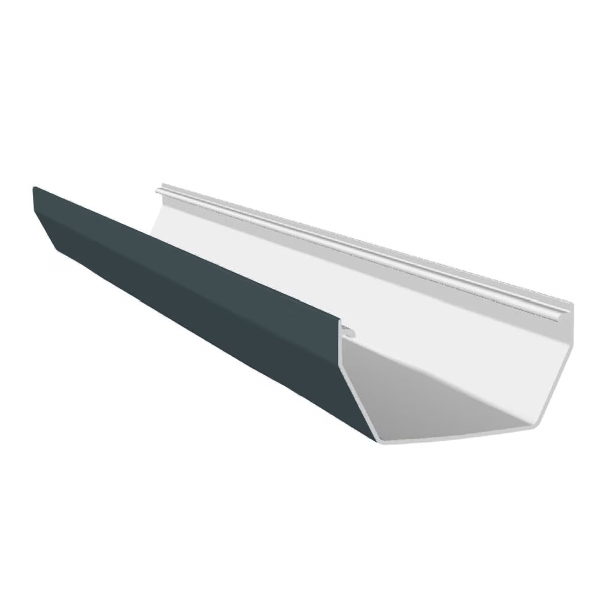 Freefoam uPVC 114mm Square Gutter – 4 Metre - Anthracite Grey