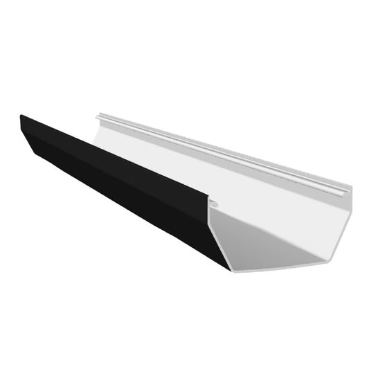 Freefoam uPVC 114mm Square Gutter – 4 Metre - Black