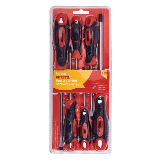 6pc Screwdriver Set - (PH+SL)