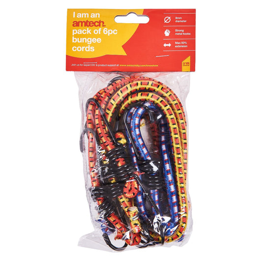 6pc Bungees 8mm