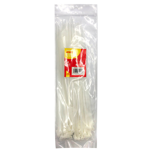 60pcs Tie Wraps (300mm x 4.8 mm) White