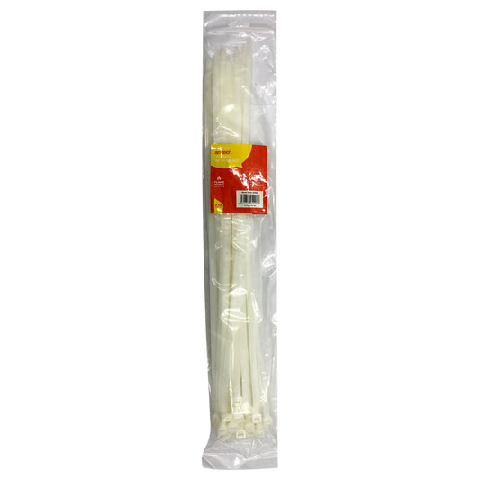 30pcs Tie Wraps (500 x 6.5 mm) White