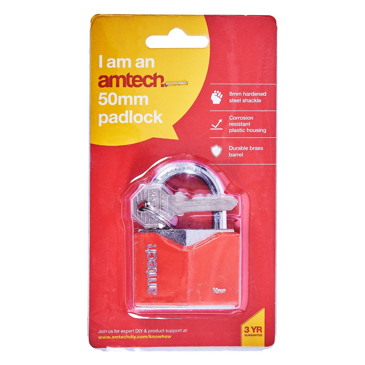 50mm Rhombic Chrome Plated Padlock