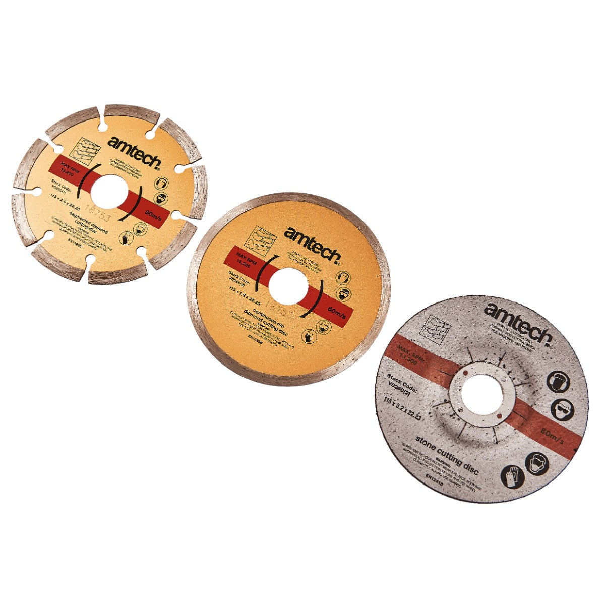 3pc Diamond & Cut Off Blade Set
