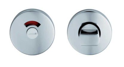 Eurospec Turn & Release On Concealed Fix Round Rose With Indicator 5Mm Follower Polished Anodised Aluminium EST6005PAA