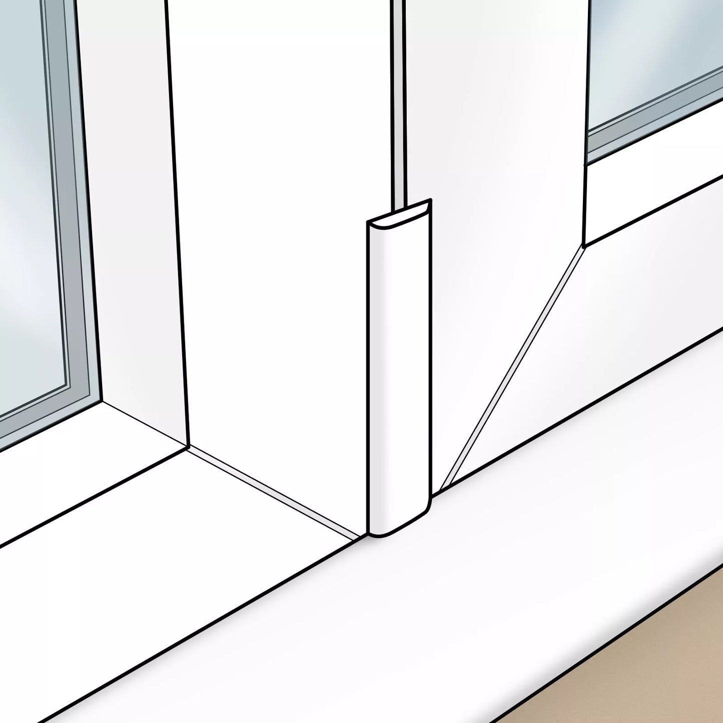 uPVC Plastic Architrave 5m