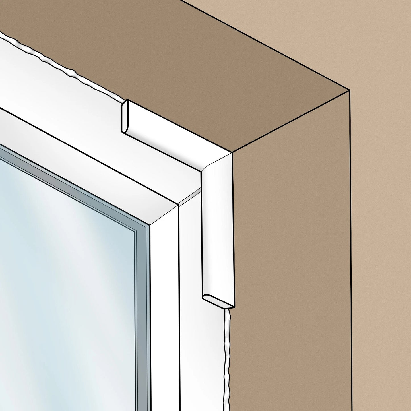 uPVC Plastic Architrave 5m